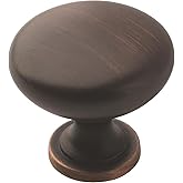 Amerock | Cabinet Knob | Oil Rubbed Bronze | 1-1/4 inch (32 mm) Diameter | Edona | 10 Pack | Drawer Knob | Cabinet Hardware