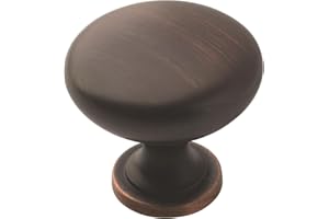 Amerock | Cabinet Knob | Oil Rubbed Bronze | 1-1/4 inch (32 mm) Diameter | Edona | 10 Pack | Drawer Knob | Cabinet Hardware