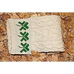 Aran Woollen Mills 100% Merino Wool Shamrock Scarf Natural Aran Woollen Mills 100% Merino Wool Shamrock Scarf Natural