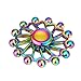 Livoty NEW Alloy Hand Spinner Tri Fidget Focus Toy EDC Finger Spin Gyro ADHD Autism (Colorful)