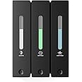 Shampoo and Conditioner Dispenser - Wall-Mounted 3-Chamber Shower Soap Dispenser, No-Drill, 1200ML Capacity, for Bathroom & Hotel