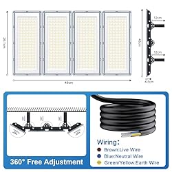 XINGHUANLIT 800W Stadium Lights, 400W LED Flood
