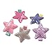 10Pcs Bling Bling Star Hair Clips Colorful Star Hair Bow Cuter Kids Toddlers Girls Hair Clips Christmas Party Hair Style