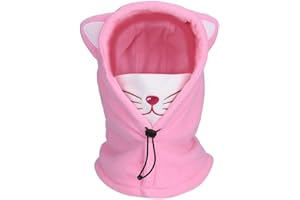 Kids Winter Warm Windproof Balaclava Hat Boys Girls Ski Riding Face Mask Fleece Neck Warmer