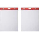 Universal 35603 Self Stick Easel Pads, Unruled, 25 x 30, White, 30-Sheet Pads (Case of 2 Pads)