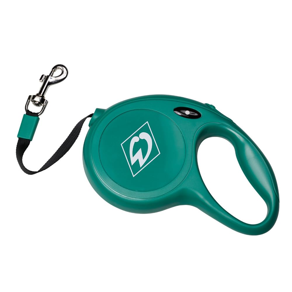 Werder Bremen SVW Dog Lead Diamond 5 m Length up to 50 kg Pull Force Stop Button with Locking Function