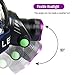 LED Headlamp Flashlight, Super Bright Rechargeable Headlight for Cycling Running Dog Walking Camping Hiking Fishing Night Reading (Purple headlamp)