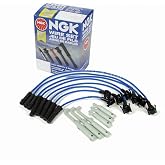 NGK Spark Plug Wire Set Compatible with Ford Ranger 2.3L 2.5L L4 1995-2001 | Fixes misfire, rough idle and surge from cracked plug wires; complete wire set; clears P0300. OE replacement.