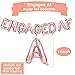 Engaged AF Balloons Rose Gold | Engaged AF Foil Letter Balloons Banner | Engagement Party Decorations Rose Gold | Engagement Party Supplies | 16inch