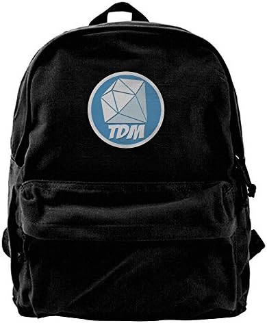 You Tube Dan TDM Logo Diamond Casual Canvas Backpack School Travel Bag