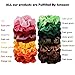 40Pcs Colorful Velvet Hair Scrunchies Set, Elastic Hair Bobbles for Ponytail Holder, Strong Hold Hair Accessories Ropes Scrunchie for Women Solid Color Traceless Hair Bands