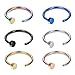 Likimar 18G 316L Stainless Steel Nose Rings Hoop Nose Piercing Body Jewelry (6PCS)-8mm