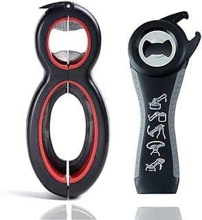 Magiin Multi-Flaschenöffner Deckelöffner 5 in 1 Multi-Funktions Dosenöffner und 6-in-1-Multi-Opener Küchenhelfer für Senioren, Arthritis, Frauen (2 Stück)