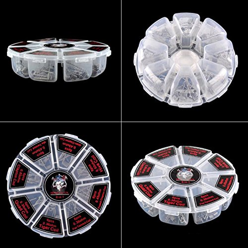 8 in 1 Prebuilt Coils Kit for Craft Hobby Use, Kanthal A1 Material, 48 Pieces Household Wire Set