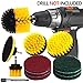 QUIENKITCH 12Piece Drill Brush Attachment Set, Power Drill Scrubber Brush with Scrub Pads & Extend Long Attachment All Purpose Cleaning Kit for Grout, Tiles, Sinks, Bathtub, Bathroom, Auto & Kitchen