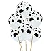 Resinta 80 Pieces 12 Inches Cow Print Balloons Latex Farm Animal Black and White for Birthday Home Craft Decoration