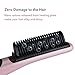 Ceramic Heating Hair Straightening Brush Torisoto Anti-scald Hair Straightener Brush for Detangling and Silky Hair (Pink)