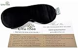 100% Natural Silk Eye Mask & Blindfold for a Full Night's Sleep, Comfortable & Super Soft with Adjustable Strap, Works with Every Nap Position, Best Eye Cover for Men, Women Or Kids by LitoTree