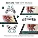 GOALANY Fidget Toy Flippy Chain Prime Focus Toys [Alloy Interlock Ring Style] Anti-anxiety Roll & Spinner KeyChain Stress Reliever For Kids Students Adults - Great for ADD, ADHD and Autism