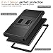 MoKo Case for Fire HD 8 Tablet (7th/8th Generation, 2017/2018 Release) - [Heavy Duty] Shockproof Full Body Rugged Cover with Built-in Screen Protector for Fire HD 8, Black