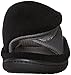 Isotoner Women’s Microterry Adjustable Slide Slippers, Black, X-Large/9.5-10 M US