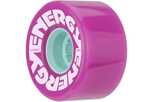 RIEDELL Radar Energy 57 - Roller Skate Wheels - 4 Pack of 78A 31mm x 57mm Quad Skate | Purple