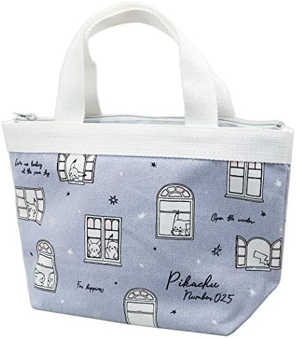 ポケモン 保温保冷 ランチバッグ 蔵 保冷ポーチ付きミニトート Window ピカチュウ ポケットモンスター