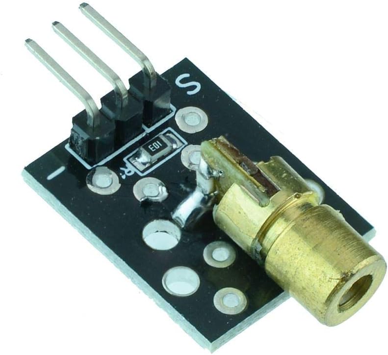 Switch Electronics 650nm Red Laser Sensor Module 5V for Arduino Microcontroller