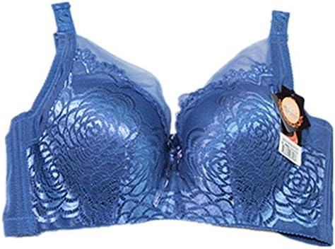 Women Elegant Plus Size Bra Cotton Bh Push Up Lace Breathable Sexy Bra 90-105 Cup D E F Pink 115 528