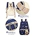 MIUCOO Canvas Laptop Backpack Casual Shoulder Bag Cute Purse (Navy Blue)