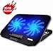 10-15.6" Office Laptop Cooling Pad (Big 2Fans Super Quiet, Double Sides Built-in USB Line, Back Feet Stand) ... primary