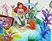 Little Mermaid PRINCESS ARIEL Themed Birthday Cake Topper Set with Decorative Themed Accessories