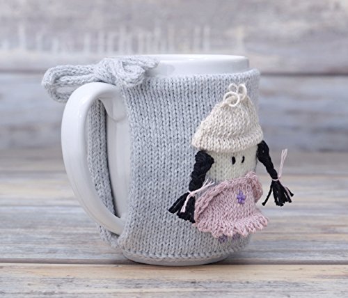 Gift For Girl Mug Cozy Knitted Tea Cosy Cup Sleeve Party Favor Mug Sweater Coffee Warmer Decorative Kitchen