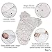 Newborn Swaddle Blanket, Sleep on a Cloud Like an Angel, The, Premium Cotton, Adjustable Infant Swaddle Wrap Blanket, Lovely Unisex Design 0-3 Months