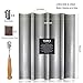 Walfos Baguette Pan Set-Food Grade Nonstick Coating Perforated Baguette Bread Pans for French Bread Baking 4 Loaves,with Premium Hand Crafted Bread Lame