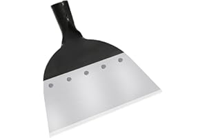 IOXZAQO Garden Shovel Snow Shovel Multi-Functional Steel Flat Shovel Garden Spade Cleaning Scraper Garden Tool Ice Scraper Ice Chopper 9in/23cm
