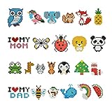 Lohomeart Diamond Painting Kits for Kids DIY Paint by Numbers Handmade Sticker Arts and Crafts (Diamond Painting Animal Mixed Serial)