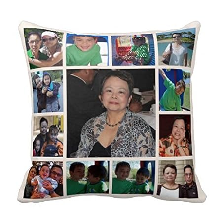 Personalized Photo Collage Pillow Case Amazon Co Uk Kitchen Home