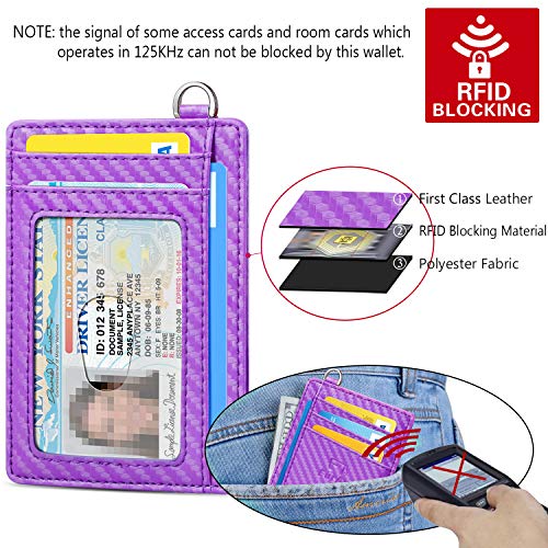 FurArt Slim Minimalist Wallet, Front Pocket Wallets, RFID Blocking, Credit Card Holder with Disassembly D-Shackle