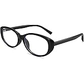 Dollger Blue Light Blocking Glasses for Women Trendy Retro Oval Frame Small Cateye bluelight glasses