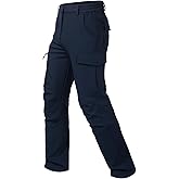 keihTrail Men's Snow Pants Ski Softshell Warm Outdoor Fleece Lined Insulated Waterproof Winter Work Travel Hiking Pants