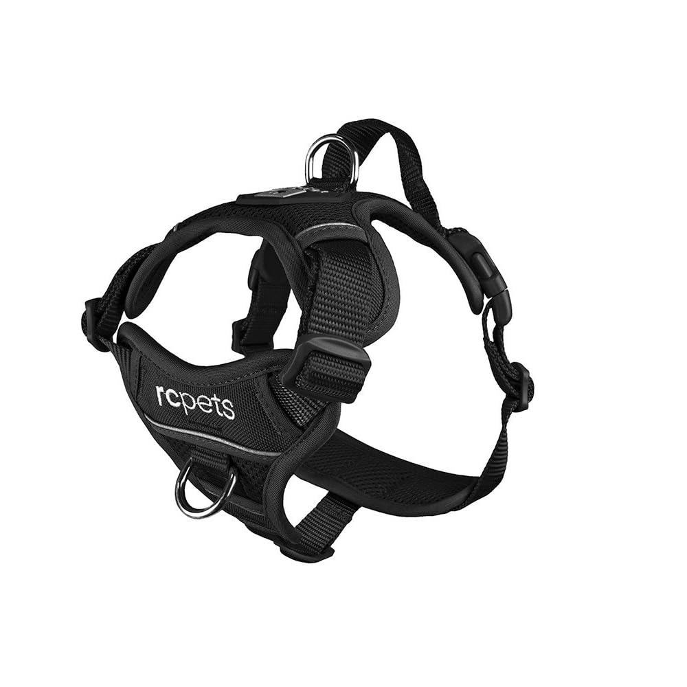 RC Pet Products Momentum Dog Harness, Small, Black