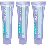 Lansinoh Breastfeeding Salve, 100% Natural Lanolin Nipple Cream and Moisturizer, Pack of 3 Mini Tubes, 0.25 Ounce