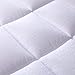 Shilucheng Cooling Mattress Topper, Extra Thick 1200 GSM Down Alternative Fill Washable, Soft Mattress pad for Back Pain, Bed Mattress Topper with 8-21