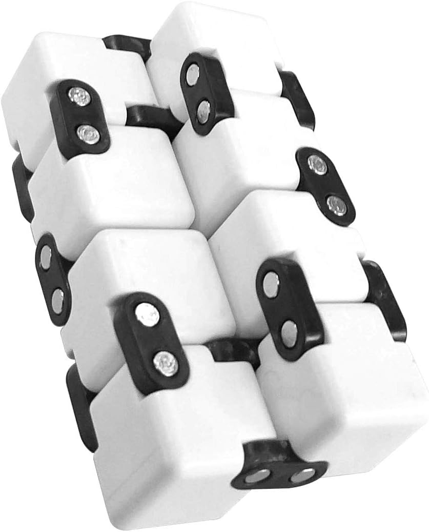 Cube Infinity Mini Toy (White) ADHD Add, Anxiety for Reliever Stress Toys  Cube Infinite Magical Deformation Fidget Blocks,Fidget Toys fitness  retailer - www.klevering.com