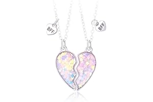 Matching BFF Necklaces for 2 Star Necklace for Best Friend Birthday Anniversary Christmas Gifts for Bestie Friendship Gift He