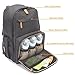 Cuddly Cubs Diaper Backpack - Large Diaper Bag Backpack with Insulated Pockets, Changing Pad and Stroller Straps - Grey