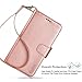 Arae Galaxy J7 Wallet Case with Kickstand and Flip Cover, Rosegold