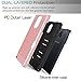 Galaxy Grand Prime Case,Galaxy J2 Prime Case with Phone Stand,Ymhxcy [Credit Card Slots Holder][Brushed Texture] Dual Layer Shockproof Protective Cover for Samsung Galaxy G530H-LCK Rose Gold