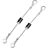 2 Pcs 3 Amp Heavy Duty Golf Cart Solenoid Valve Diode | for 36/48 Volt 400 Amp Solenoid Coil, Compatible with Club Car, Yamaha, And EZGO Electric Golf Carts, 3 Amp 400 Volt Diode